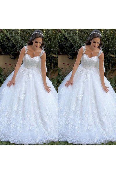 Classical Square Ball Gown Wedding Dresses With Appliques Classical Square Ball Gown Wedding Dresses With Appliques