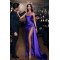 Freda Gentle Purple Spaghetti Straps Side Slit Sheath Prom Dresses With Crystal Freda Gentle Purple Spaghetti Straps Side Slit Sheath Prom Dresses With Crystal