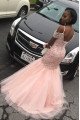 Athena Lovely Coral Spaghetti Straps Open Back Appliques Puffy Layers Mermaid Prom Dresses Athena Lovely Coral Spaghetti Straps Open Back Appliques Puffy Layers Mermaid Prom Dresses
