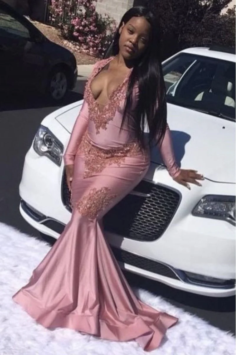 Sparkly Pink Sequin Plus Size Mermaid Prom Dress
